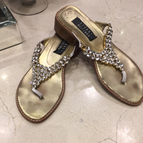 Stuart Weitzman Shoes - Stuart weitzman rhinestone Sandals size 7